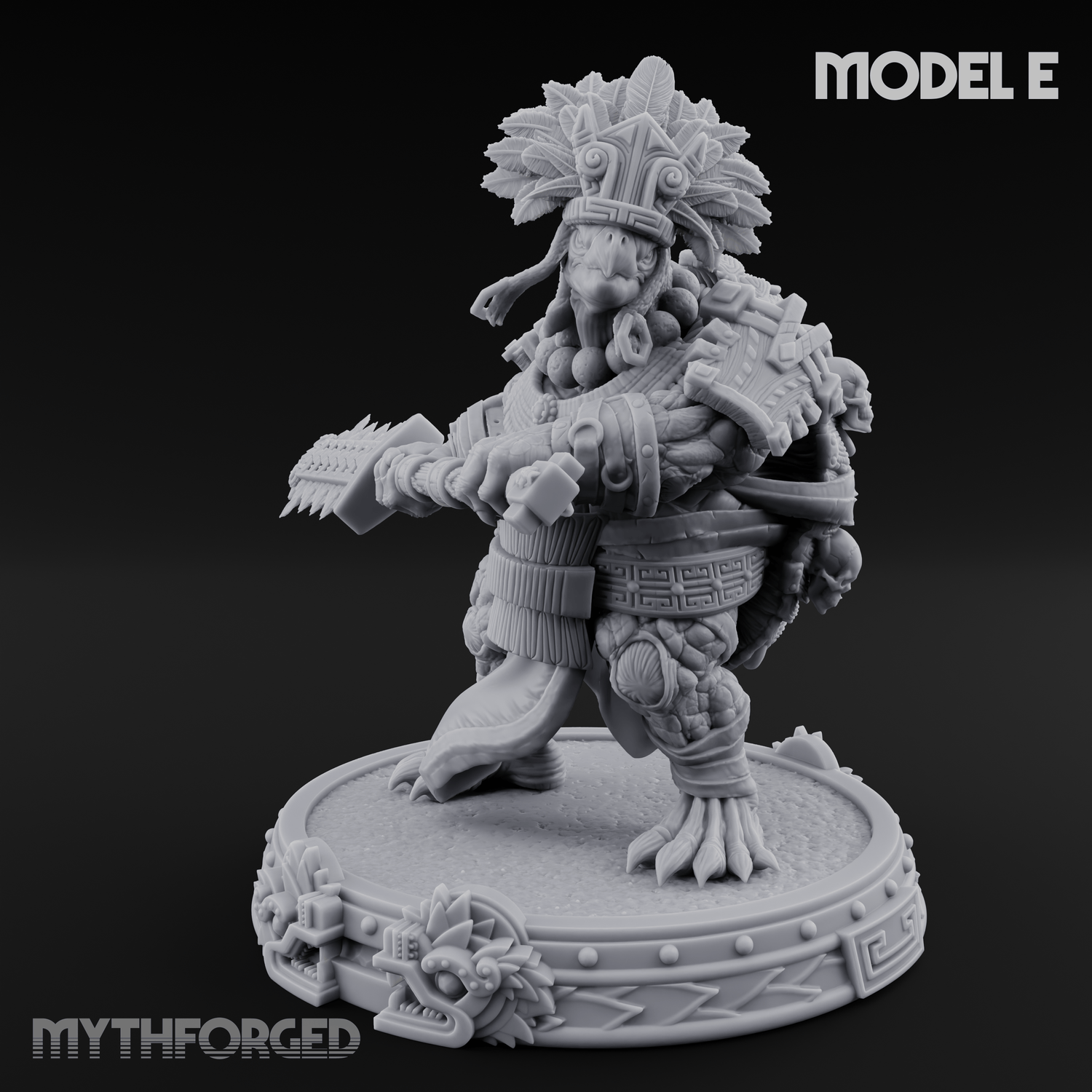 The Skull Shell Tribe E Miniature for Dungeons and Dragons, Pathfinder or other TTRPGs
