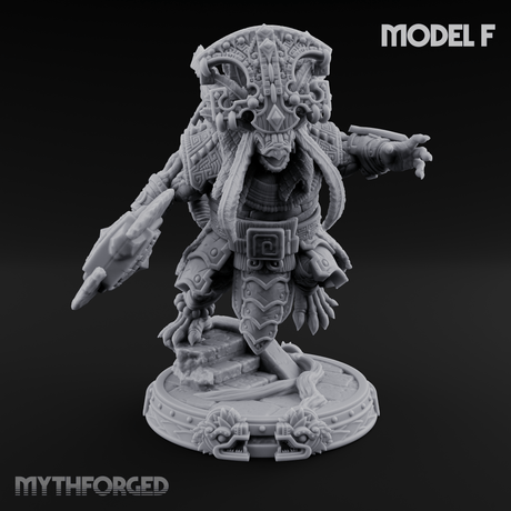 The Skull Shell Tribe F Miniature for Dungeons and Dragons, Pathfinder or other TTRPGs