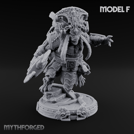 The Skull Shell Tribe F Miniature for Dungeons and Dragons, Pathfinder or other TTRPGs