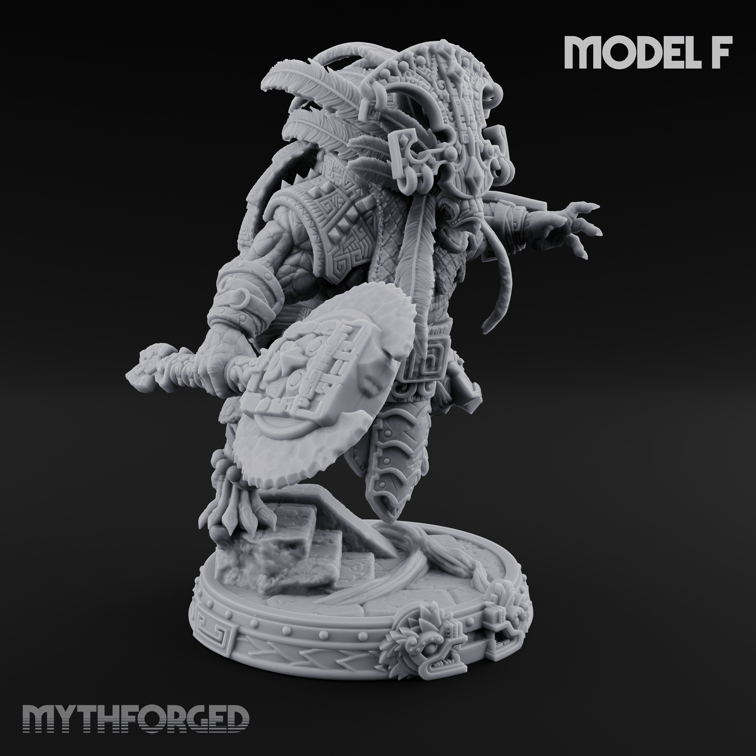 The Skull Shell Tribe Miniature for Dungeons and Dragons, Pathfinder or other TTRPGs