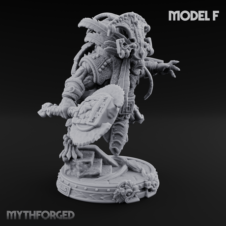 The Skull Shell Tribe Miniature for Dungeons and Dragons, Pathfinder or other TTRPGs