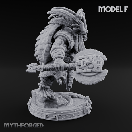 The Skull Shell Tribe F Miniature for Dungeons and Dragons, Pathfinder or other TTRPGs