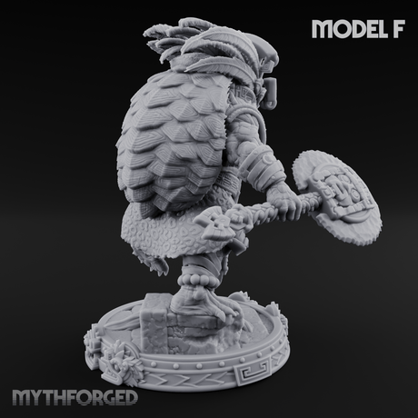 The Skull Shell Tribe F Miniature for Dungeons and Dragons, Pathfinder or other TTRPGs