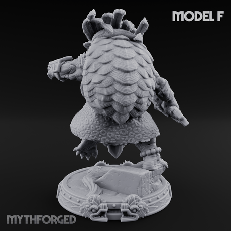 The Skull Shell Tribe F Miniature for Dungeons and Dragons, Pathfinder or other TTRPGs