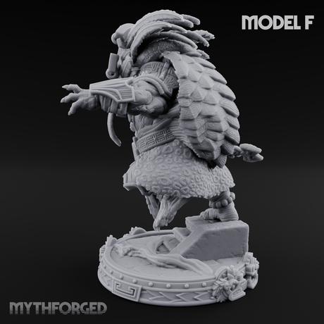 The Skull Shell Tribe F Miniature for Dungeons and Dragons, Pathfinder or other TTRPGs