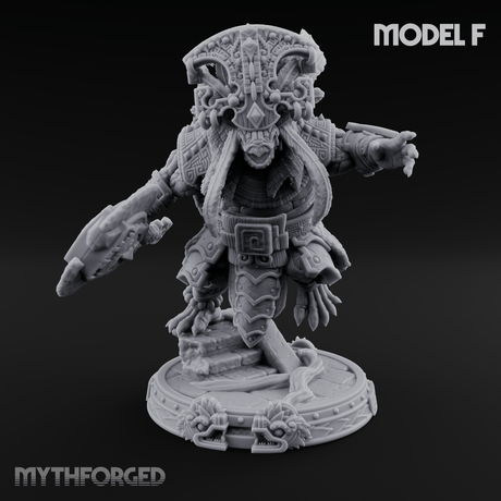 The Skull Shell Tribe F Miniature for Dungeons and Dragons, Pathfinder or other TTRPGs