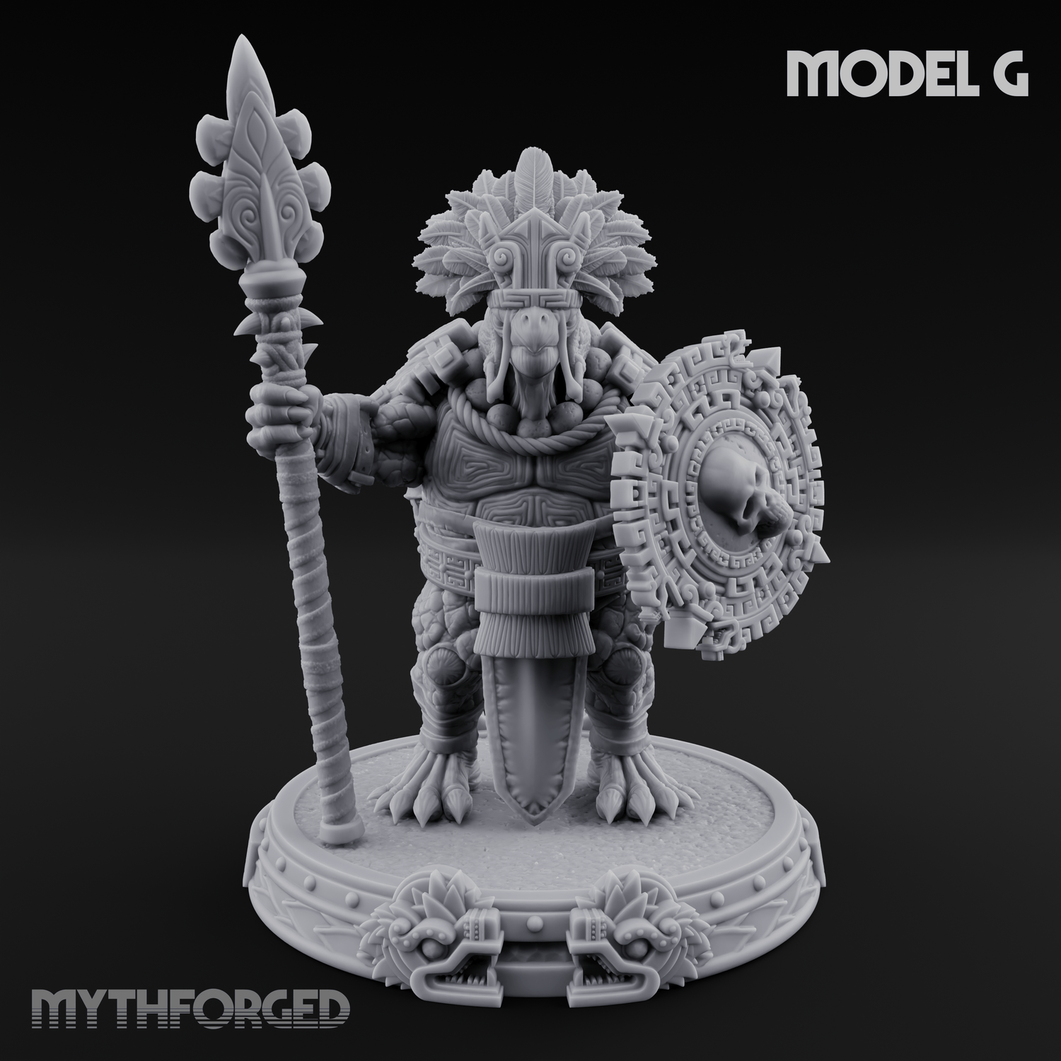 The Skull Shell Tribe G Miniature for Dungeons and Dragons, Pathfinder or other TTRPGs