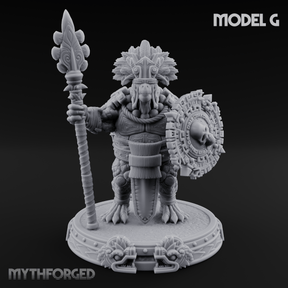 The Skull Shell Tribe G Miniature for Dungeons and Dragons, Pathfinder or other TTRPGs