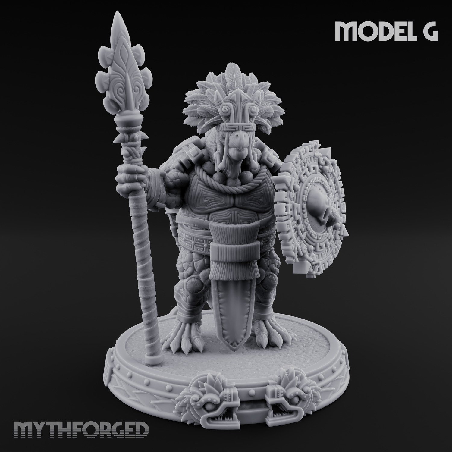 The Skull Shell Tribe Miniature for Dungeons and Dragons, Pathfinder or other TTRPGs