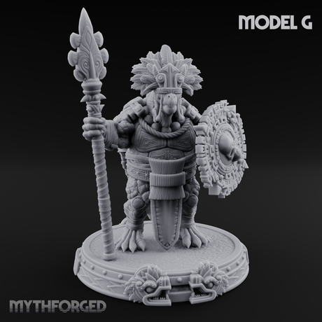 The Skull Shell Tribe G Miniature for Dungeons and Dragons, Pathfinder or other TTRPGs