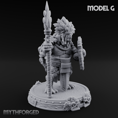 The Skull Shell Tribe Miniature for Dungeons and Dragons, Pathfinder or other TTRPGs