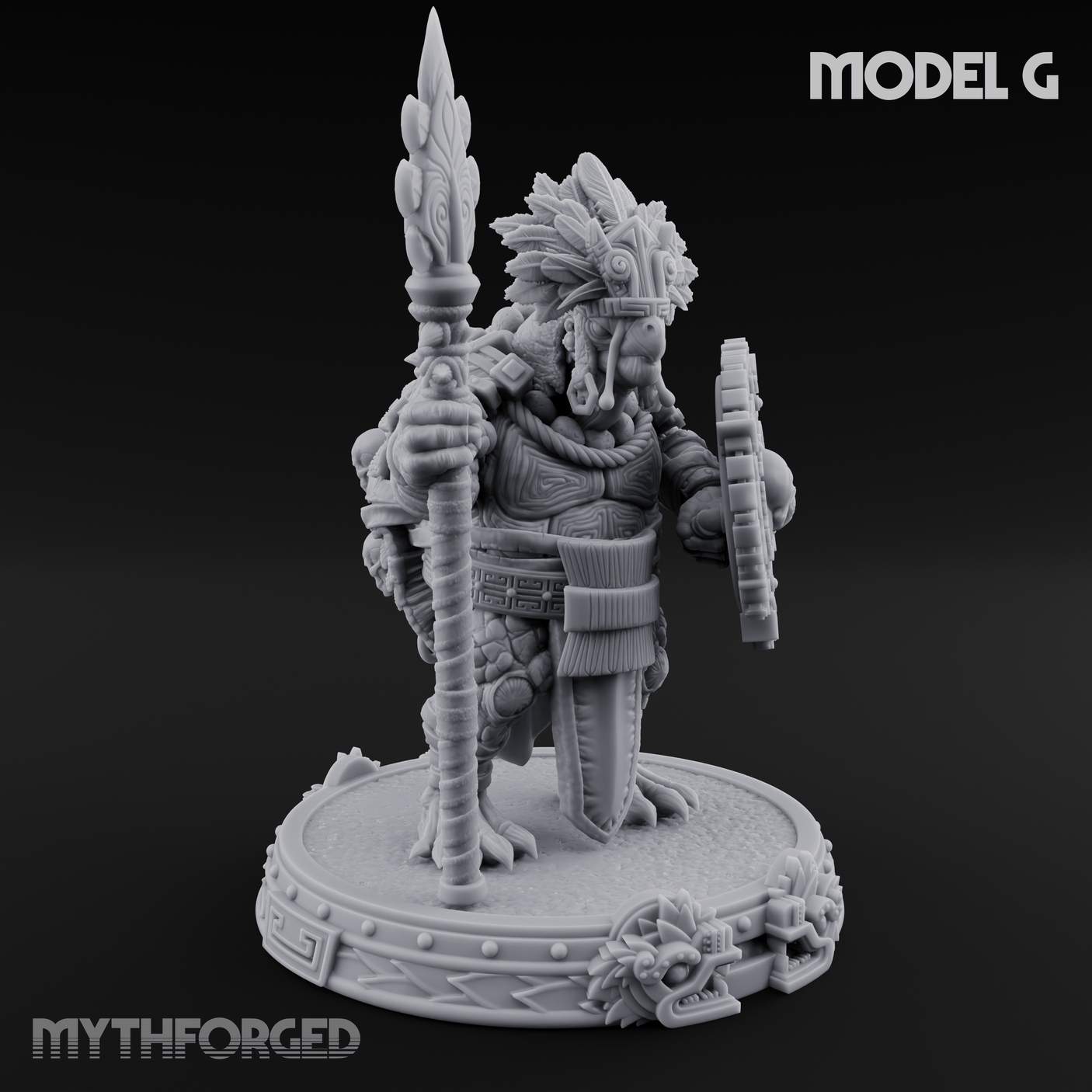 The Skull Shell Tribe G Miniature for Dungeons and Dragons, Pathfinder or other TTRPGs