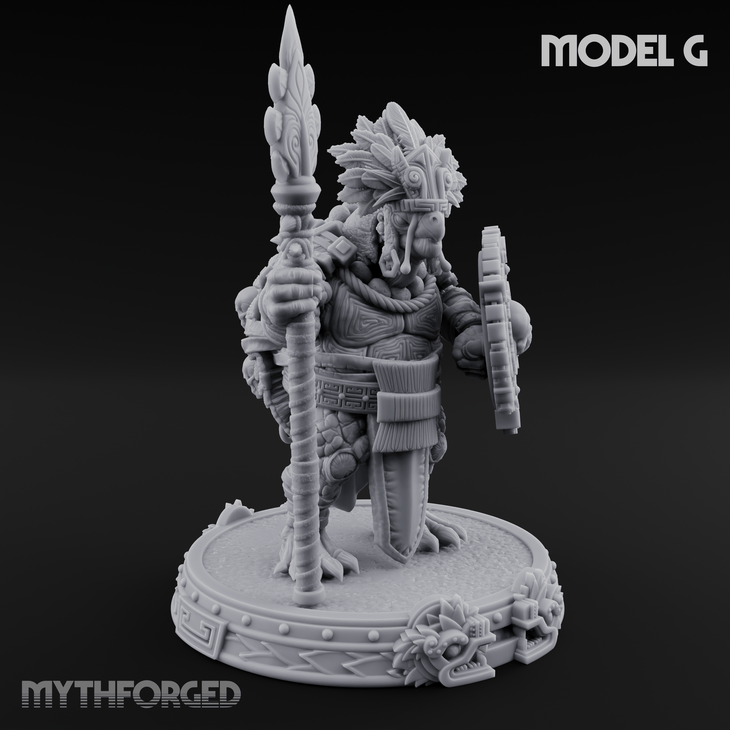 The Skull Shell Tribe G Miniature for Dungeons and Dragons, Pathfinder or other TTRPGs