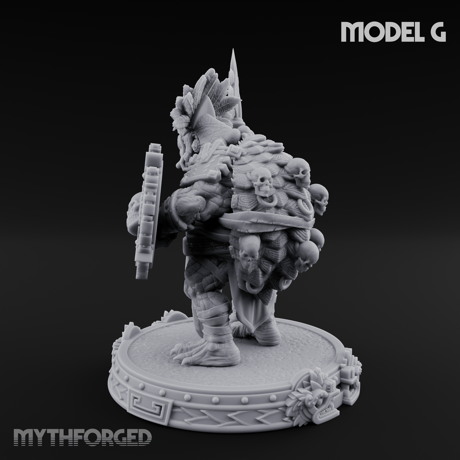 The Skull Shell Tribe G Miniature for Dungeons and Dragons, Pathfinder or other TTRPGs