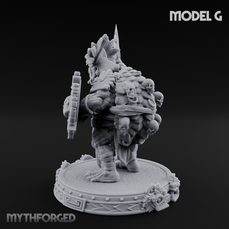 The Skull Shell Tribe G Miniature for Dungeons and Dragons, Pathfinder or other TTRPGs