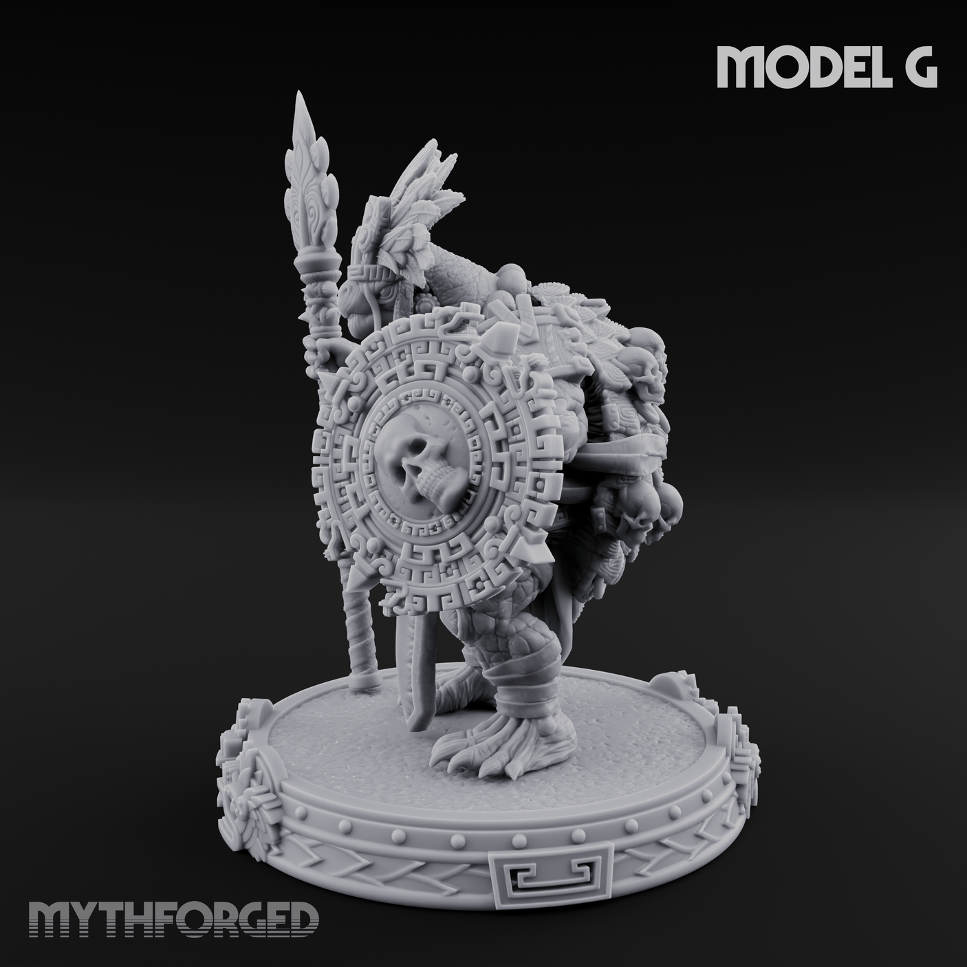 The Skull Shell Tribe G Miniature for Dungeons and Dragons, Pathfinder or other TTRPGs