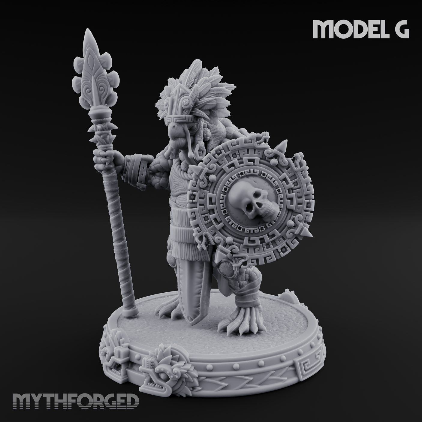 The Skull Shell Tribe G Miniature for Dungeons and Dragons, Pathfinder or other TTRPGs