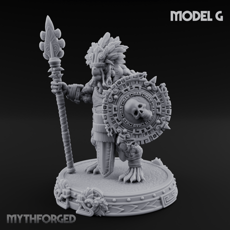 The Skull Shell Tribe G Miniature for Dungeons and Dragons, Pathfinder or other TTRPGs
