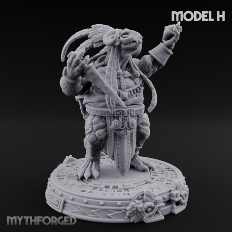The Skull Shell Tribe H Miniature for Dungeons and Dragons, Pathfinder or other TTRPGs