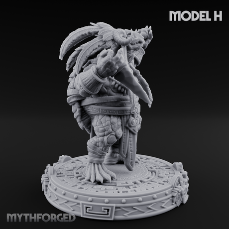 The Skull Shell Tribe H Miniature for Dungeons and Dragons, Pathfinder or other TTRPGs