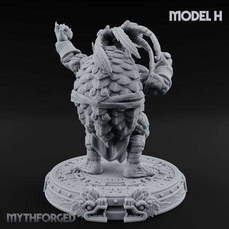 The Skull Shell Tribe H Miniature for Dungeons and Dragons, Pathfinder or other TTRPGs