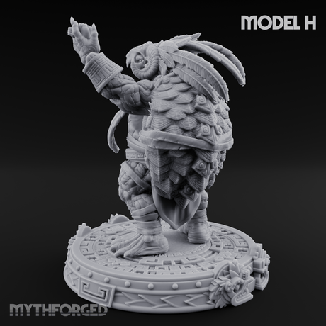 The Skull Shell Tribe H Miniature for Dungeons and Dragons, Pathfinder or other TTRPGs