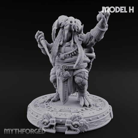 The Skull Shell Tribe H Miniature for Dungeons and Dragons, Pathfinder or other TTRPGs