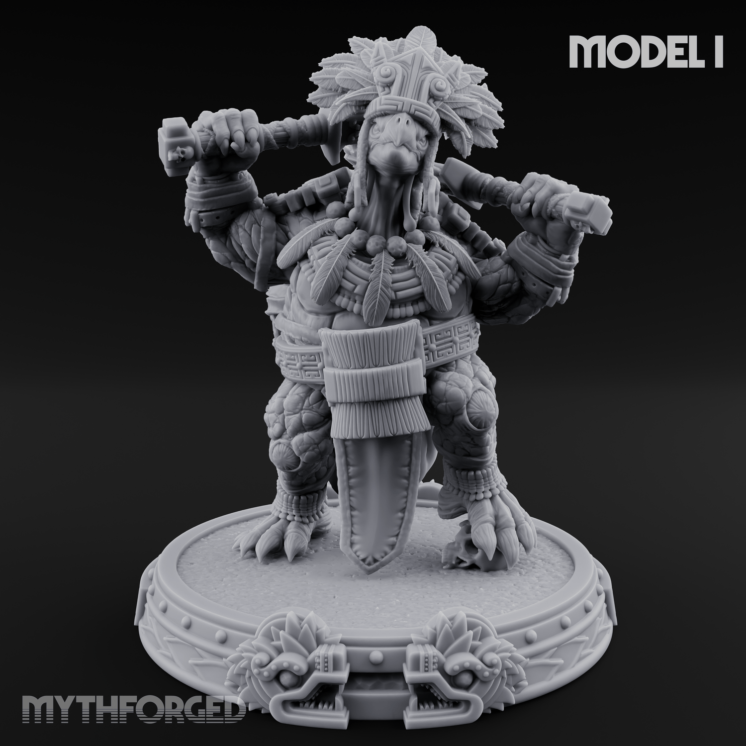 The Skull Shell Tribe Miniature for Dungeons and Dragons, Pathfinder or other TTRPGs