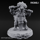 The Skull Shell Tribe Miniature for Dungeons and Dragons, Pathfinder or other TTRPGs