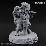 The Skull Shell Tribe Miniature for Dungeons and Dragons, Pathfinder or other TTRPGs