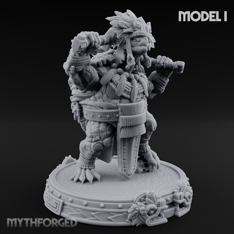 The Skull Shell Tribe Miniature for Dungeons and Dragons, Pathfinder or other TTRPGs