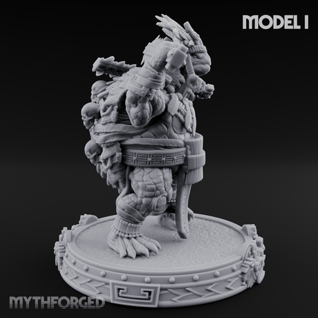 The Skull Shell Tribe I Miniature for Dungeons and Dragons, Pathfinder or other TTRPGs