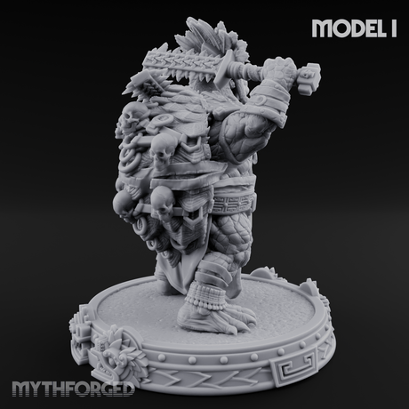 The Skull Shell Tribe I Miniature for Dungeons and Dragons, Pathfinder or other TTRPGs
