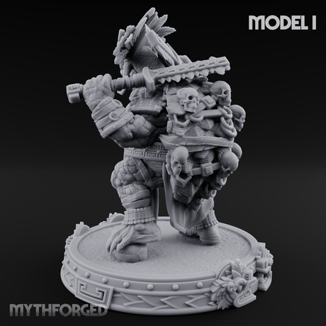 The Skull Shell Tribe I Miniature for Dungeons and Dragons, Pathfinder or other TTRPGs