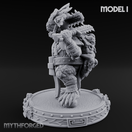 The Skull Shell Tribe I Miniature for Dungeons and Dragons, Pathfinder or other TTRPGs