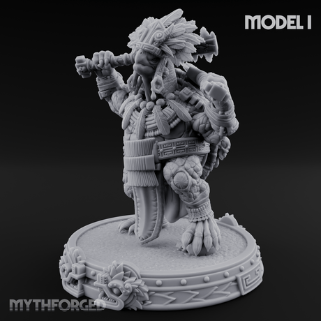 The Skull Shell Tribe I Miniature for Dungeons and Dragons, Pathfinder or other TTRPGs