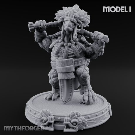 The Skull Shell Tribe I Miniature for Dungeons and Dragons, Pathfinder or other TTRPGs