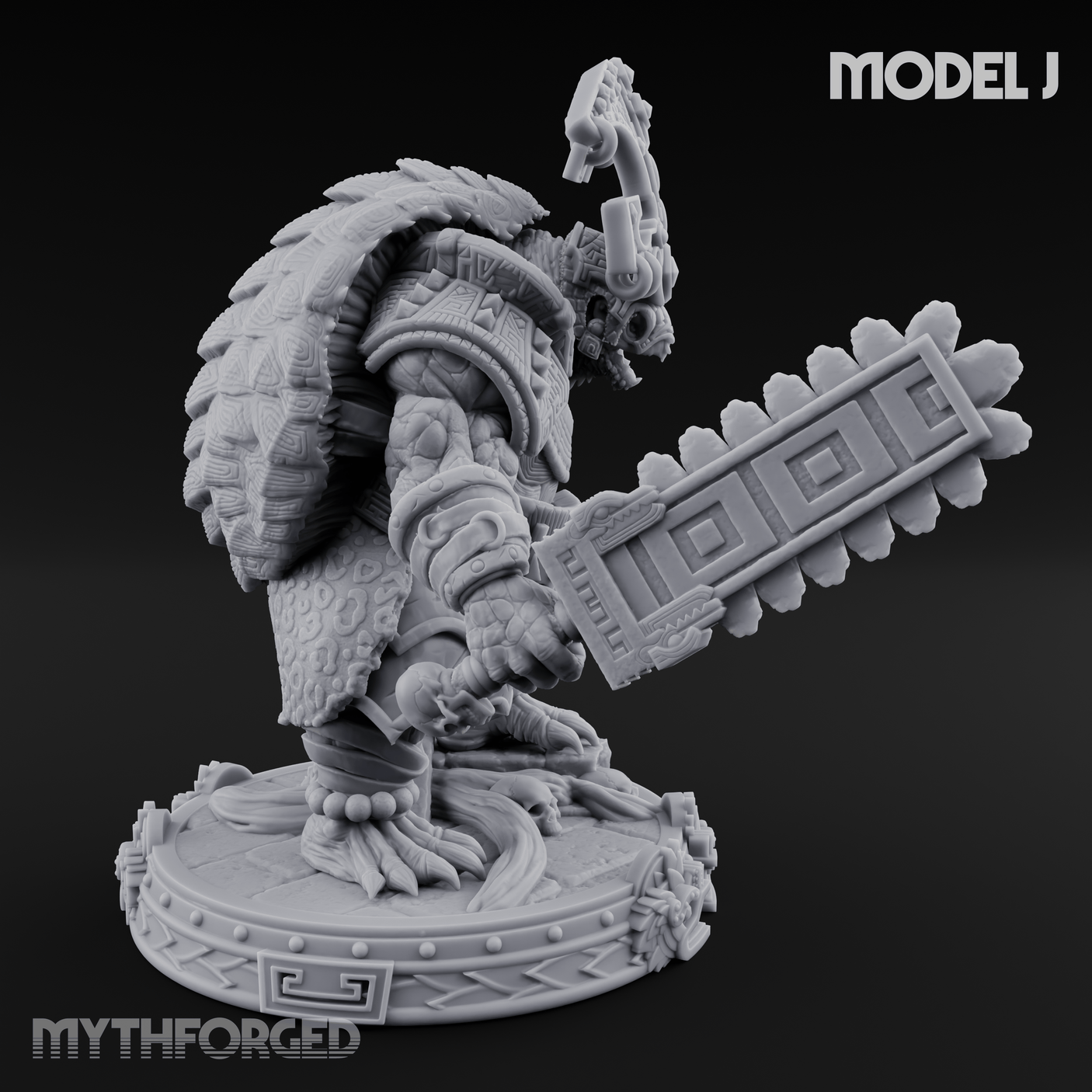 The Skull Shell Tribe J Miniature for Dungeons and Dragons, Pathfinder or other TTRPGs