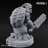 The Skull Shell Tribe J Miniature for Dungeons and Dragons, Pathfinder or other TTRPGs