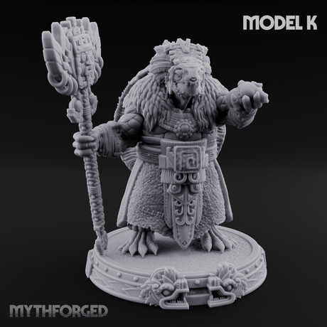The Skull Shell Tribe Miniature for Dungeons and Dragons, Pathfinder or other TTRPGs