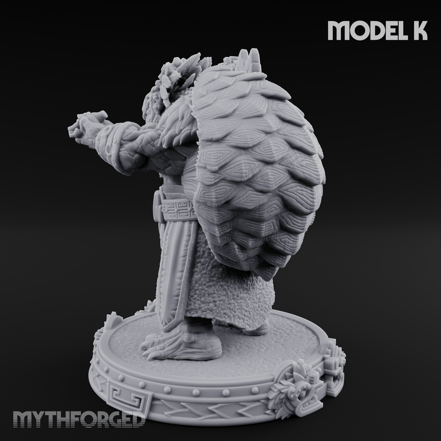 The Skull Shell Tribe K Miniature for Dungeons and Dragons, Pathfinder or other TTRPGs