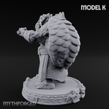 The Skull Shell Tribe K Miniature for Dungeons and Dragons, Pathfinder or other TTRPGs