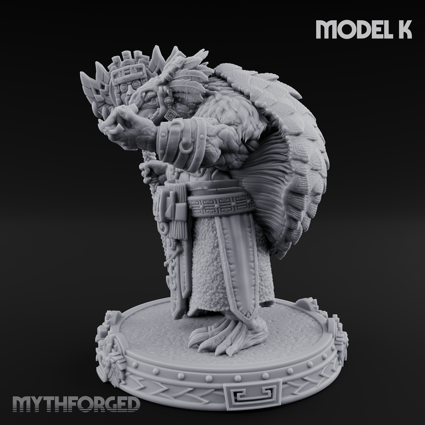 The Skull Shell Tribe K Miniature for Dungeons and Dragons, Pathfinder or other TTRPGs