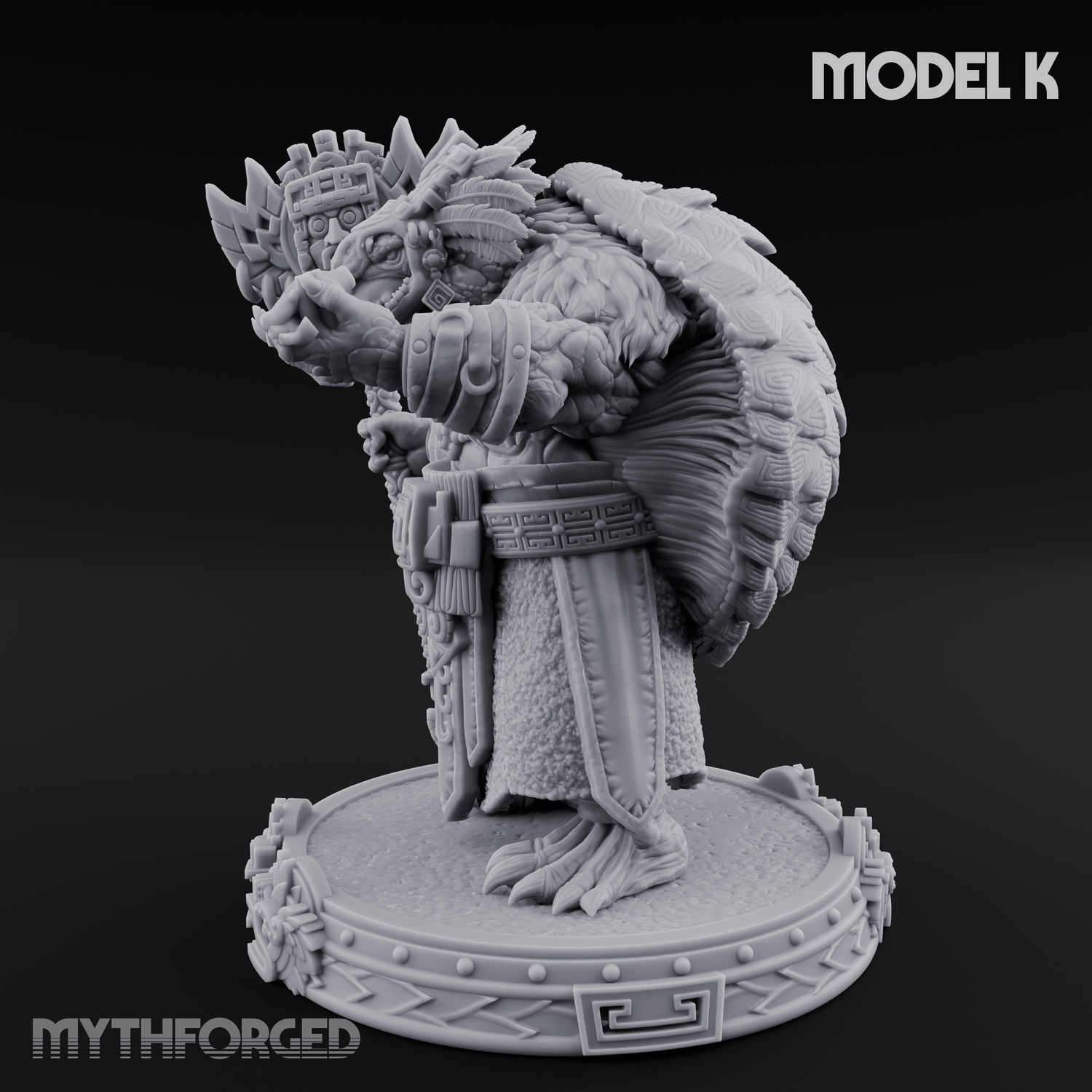 The Skull Shell Tribe K Miniature for Dungeons and Dragons, Pathfinder or other TTRPGs