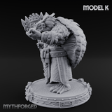 The Skull Shell Tribe K Miniature for Dungeons and Dragons, Pathfinder or other TTRPGs
