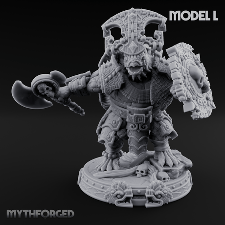 The Skull Shell Tribe Miniature for Dungeons and Dragons, Pathfinder or other TTRPGs