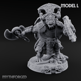 The Skull Shell Tribe Miniature for Dungeons and Dragons, Pathfinder or other TTRPGs