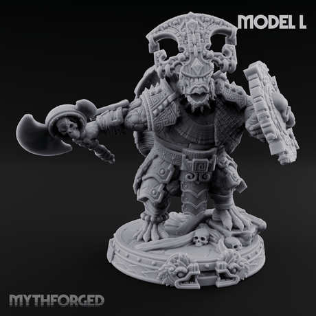 The Skull Shell Tribe Miniature for Dungeons and Dragons, Pathfinder or other TTRPGs
