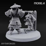 Tower Shield Lugging Ashigaru Shield Bearer A Miniature for Dungeons and Dragons, Pathfinder or other TTRPGs
