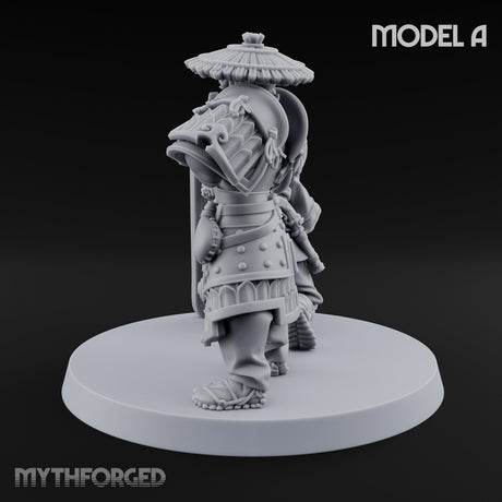 Tower Shield Lugging Ashigaru Shield Bearer A Miniature for Dungeons and Dragons, Pathfinder or other TTRPGs